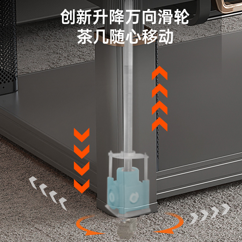 怒虎取暖桌长方客厅升降取暖桌子电暖桌家用烤火桌茶几一体电暖炉 - 图1