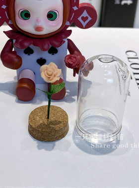 娃娃屋仿真迷你玫瑰花植物花配件微缩场景模型摆件diy饰品材料