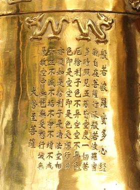 纯铜铃铛铜钟摆件黄铜