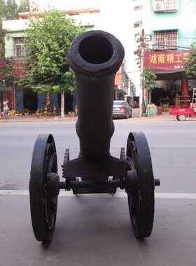 大铁炮摆件仿古红衣景区大炮模型
