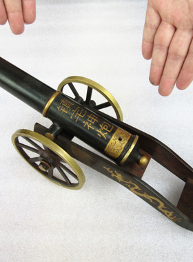 大炮黄铜模型客厅仿古风开业礼品