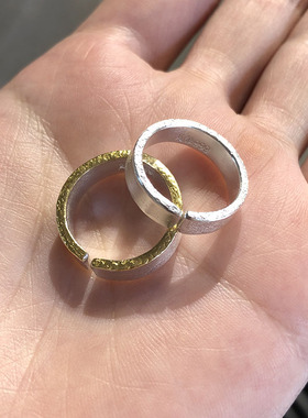 999足银贴金男女通用情侣刻字