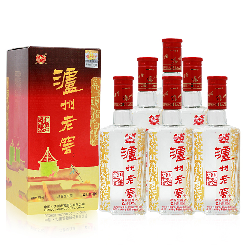 瓶整箱浓香高度白酒 6 500ml 度六年窖头曲 52 泸州老窖 酒厂自营 52 500ml 52 泸州老窖 酒厂自营 瓶整箱浓香高度白酒 6 500ml 度六年窖头曲 52 泸州老窖 酒厂自营 52 500ml 52 泸州老窖 酒厂自营