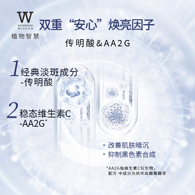 植物智慧舒缓美白亮肤乳霜敏感肌美白淡斑改善暗沉舒缓乳液面霜