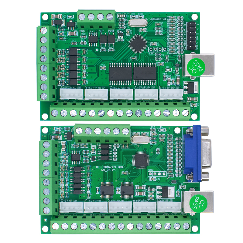 MACH3 V2.1五轴雕刻机主板 cnc运动控制卡5轴 步进电机驱动接口板 - 图2