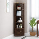 Junwei corner cabinet corner cabinet storage cabinet display cabinet bedroom corner cabinet floor solid wood storage rack