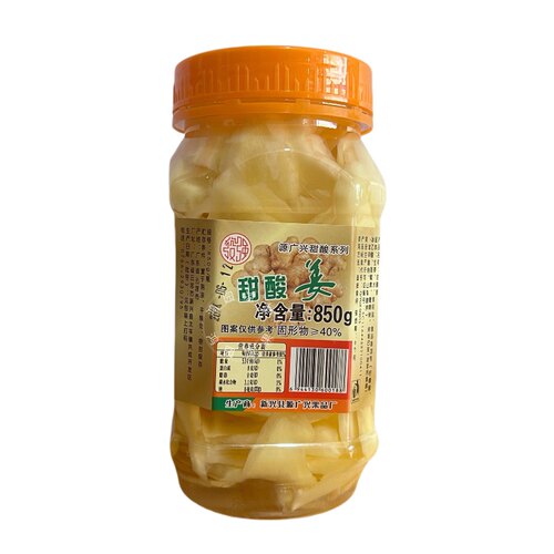 新兴特产酸味甜酸瓶装萝卜酸芒果仁面酸菜木瓜姜片荞头蒜头850克 - 图2