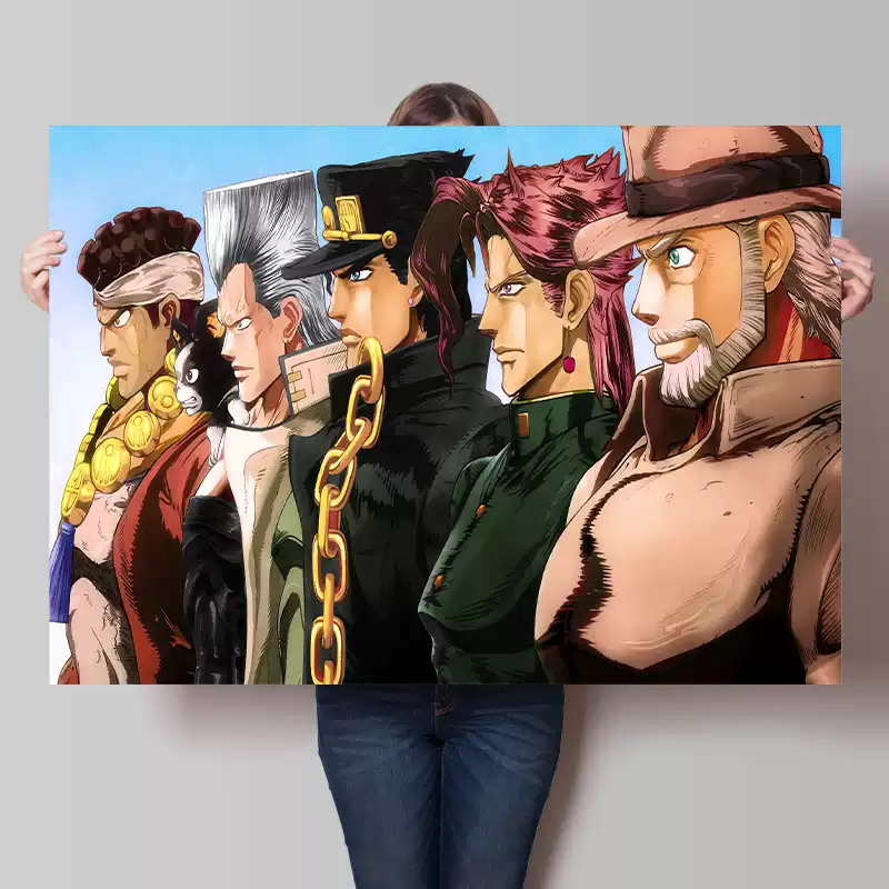 JOJO的奇妙冒险动漫海报周边空条承太郎吉良吉影二次元宿舍墙贴纸 - 图1