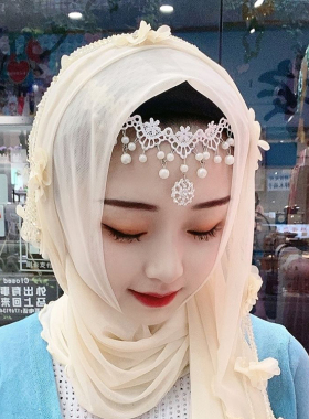 网红打底前额眉心坠水钻