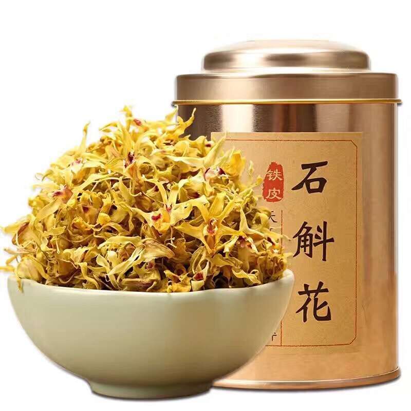 乐清雁荡山铁皮石斛花干花 鲜条 铁皮枫斗 养身花茶叶泡茶泡酒