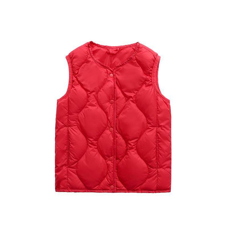 优款轻薄羽绒马甲男女菱形格V领内搭背心韩版短款儿童无袖内胆冬,淘宝优惠券,粉丝福利购,淘宝优惠卷