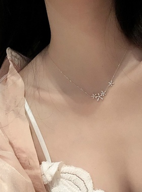 小花项链轻奢简约少女