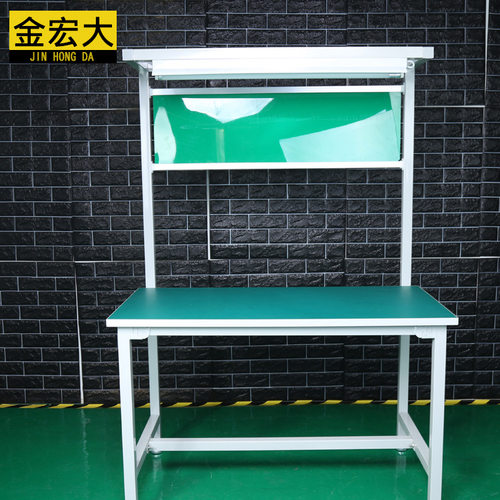 流水线工作桌单面防静电工作台实验室操作台带插座零件工具台抽屉 - 图0