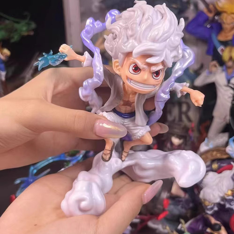 海贼王手办尼卡路飞公仔电脑桌面机箱小摆件二次元动漫小手办模型 - 图0