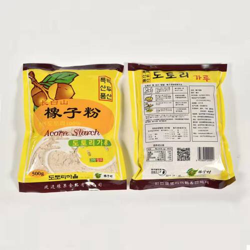 延边特产纯橡子淀粉500g朝鲜凉粉凉皮专用原料择子粉韩式橡子冻料 - 图3