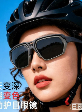 专业骑行眼镜钓鱼防反光偏光太阳镜登山滑雪防风智能光感变色墨镜