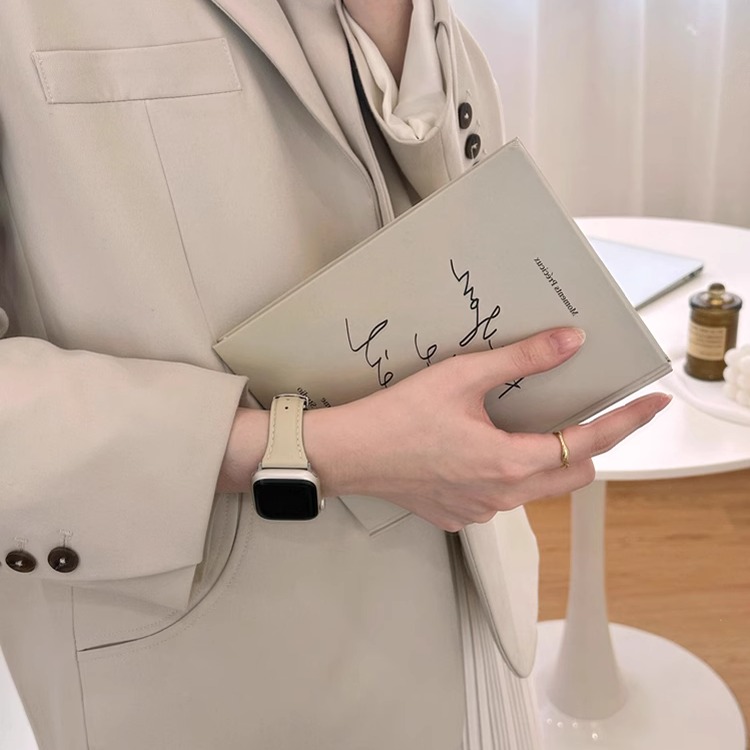 小羊皮适用红米Watch5高级感watch4表带小米手环9pro华为FIT3表带 - 图0