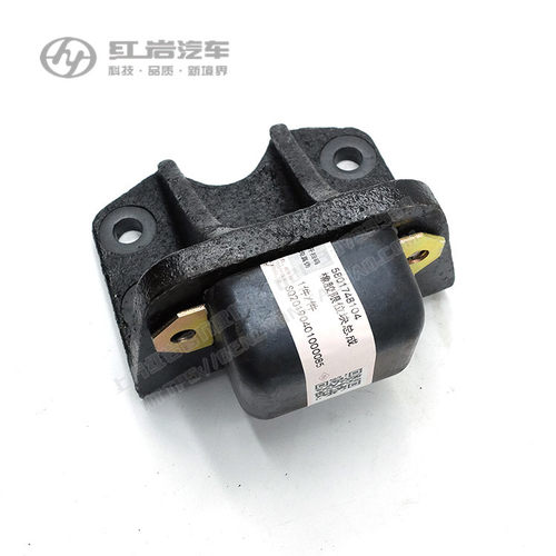红岩杰狮C500C100新金刚原厂后弹簧钢板限位胶垫大梁支架缓冲胶块 - 图2
