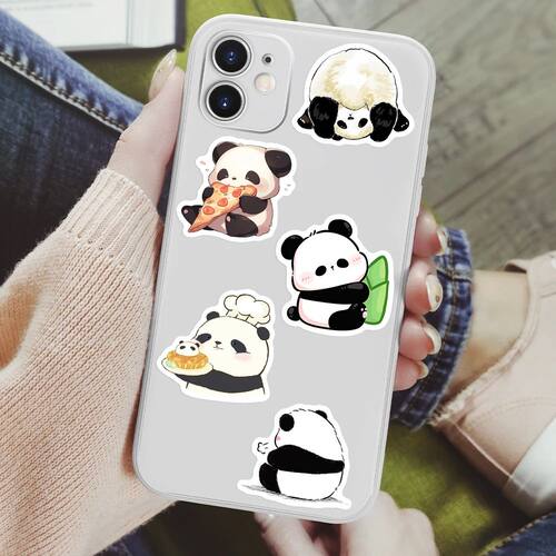 Cute Cartoon Panda Stickers Watercolor Fun DIY Gift Kids Toy - 图2