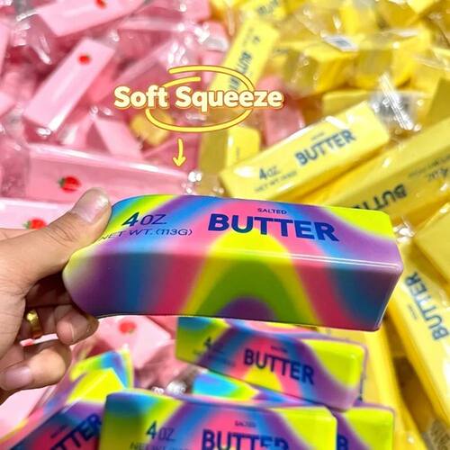 Colorful Squishy Butter Stick Soft Slow Rebound Squeeze Toy - 图0