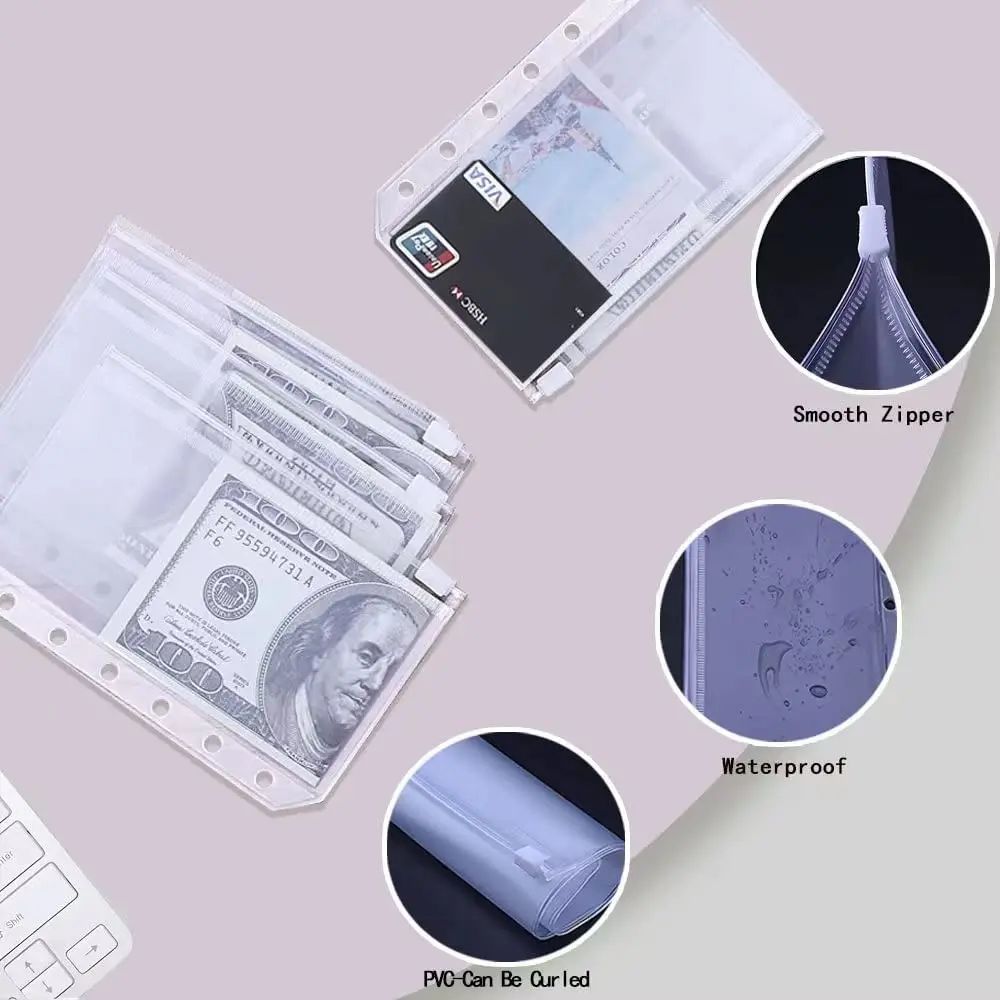 A7 Budget Binder Set Mini Money Organizer for Cash Saving Ca - 图2