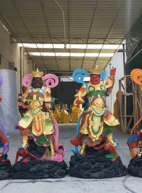 华音殿四大天王神像树脂佛像