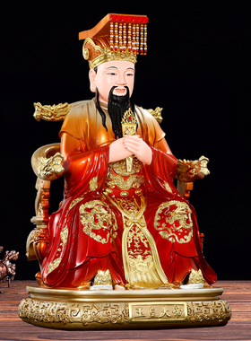 华音殿树脂材质玉帝王母神像
