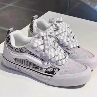 Knu skool bubble mart hirono ono joint thick tongue red canvas men and women bread shoes sneakers