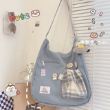 Вместительный и большой шоппер, милая японская вместительная и большая сумка через плечо на одно плечо, ранец, коллекция 2021