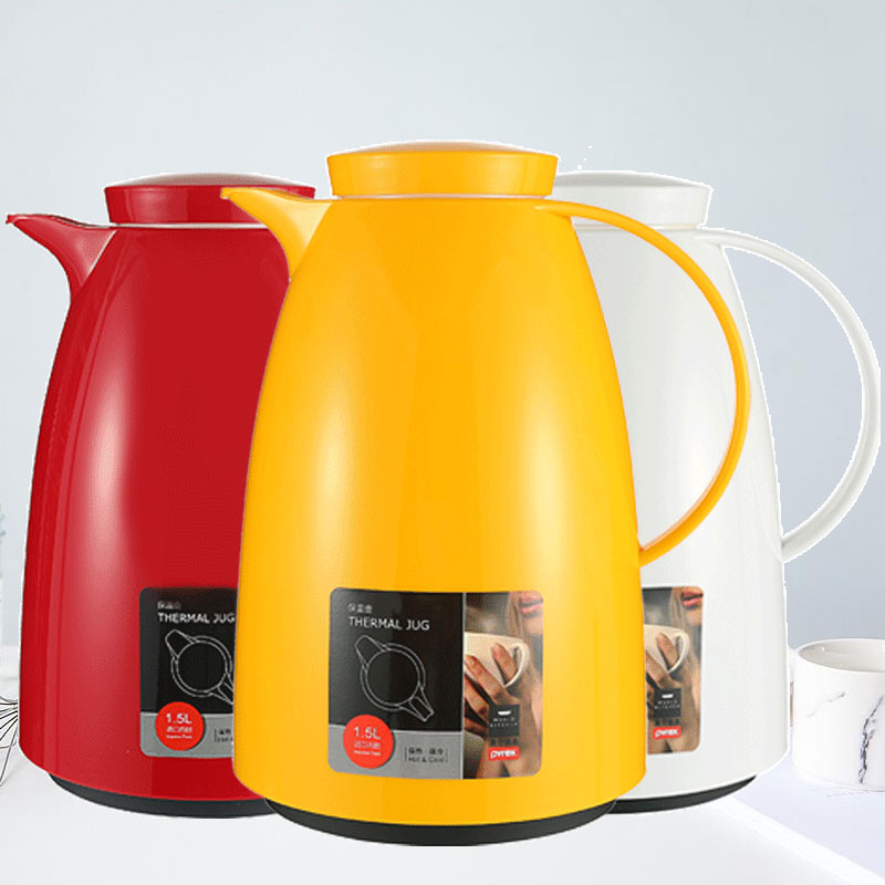 美國康寧pyrex 進口玻璃內膽 居家辦公保溫瓶壺 家用熱水瓶1.5L