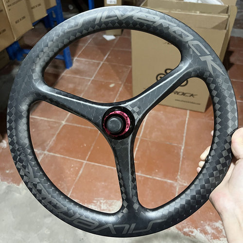 silverock 碳钎维T700 三刀碟刹中锁轮组349 16寸小轮折叠车专用 - 图0