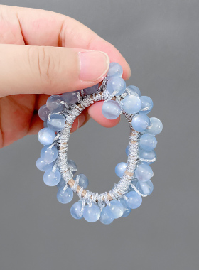 个性扎马尾发圈网红简约头饰品