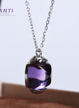 复古简约日常高级感糖塔吊坠项链