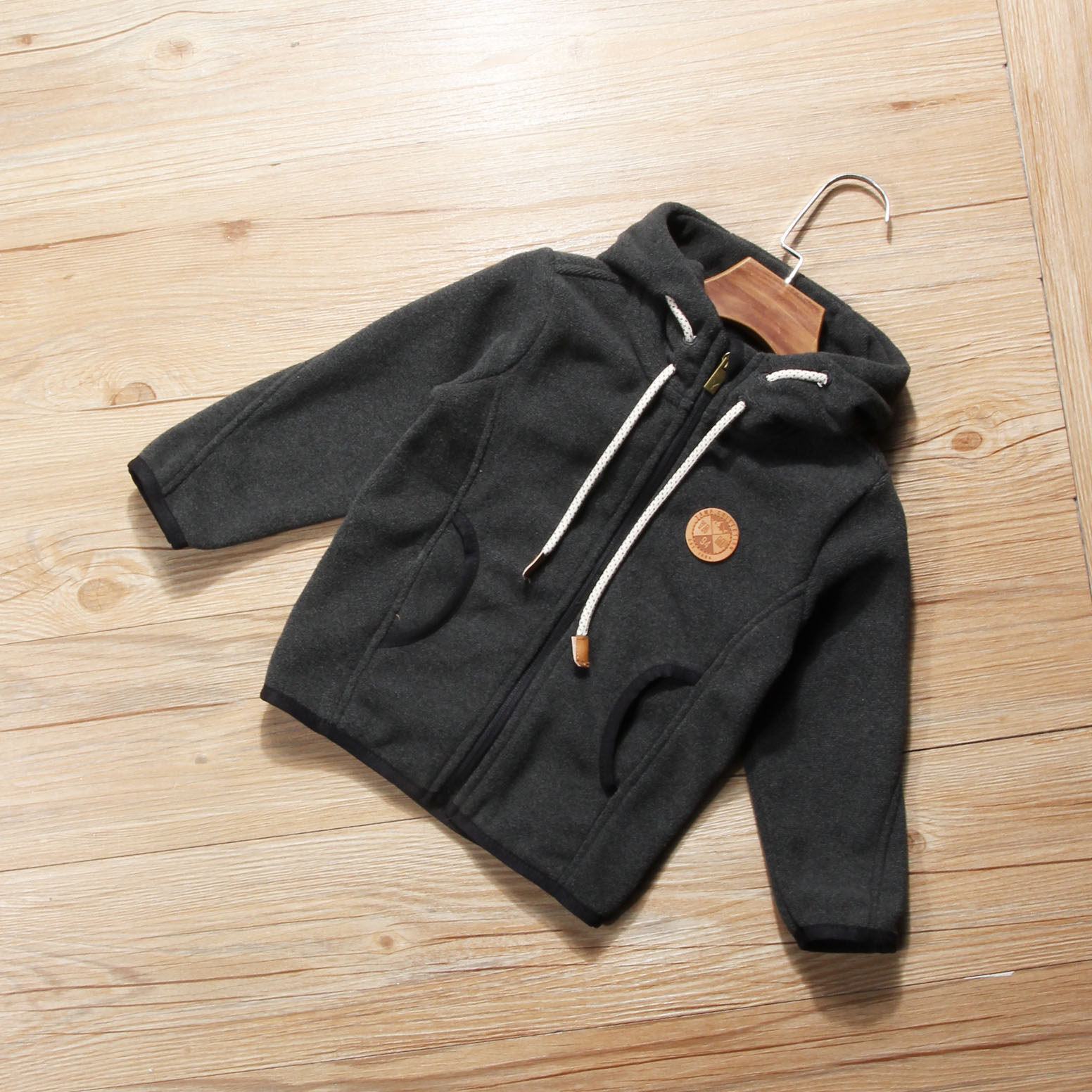 外贸出口男童休闲外套春秋装新款中小童摇粒绒卫衣连帽运动开衫,淘宝优惠券,粉丝福利购,淘宝优惠卷