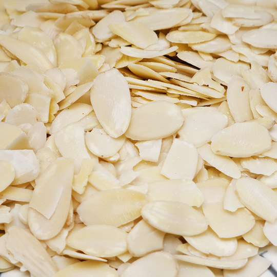 进口原味生杏仁片甜杏仁大杏仁熟杏仁扁桃仁片烘焙巴旦木片糯米船