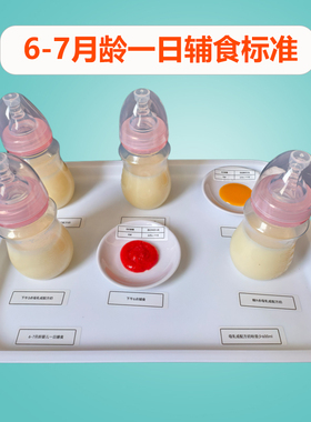铭翼 婴幼儿辅食模型能量餐一日三餐 各阶段膳食营养添加儿保教学