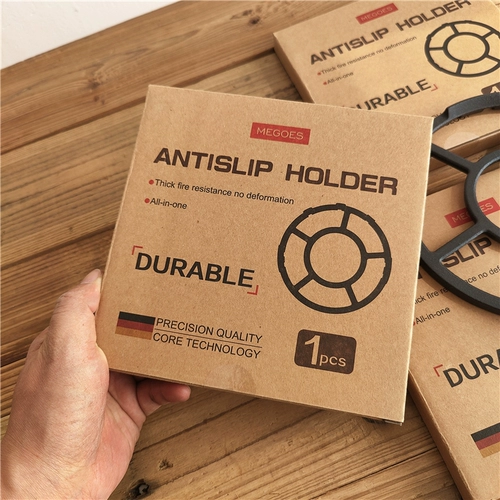 Немецкий заказ!Толстый чугун!Крупный горшок с газовой плитой бытовой газовой плиты, чугунный анти -скользящий держатель держателя котла держателя котла