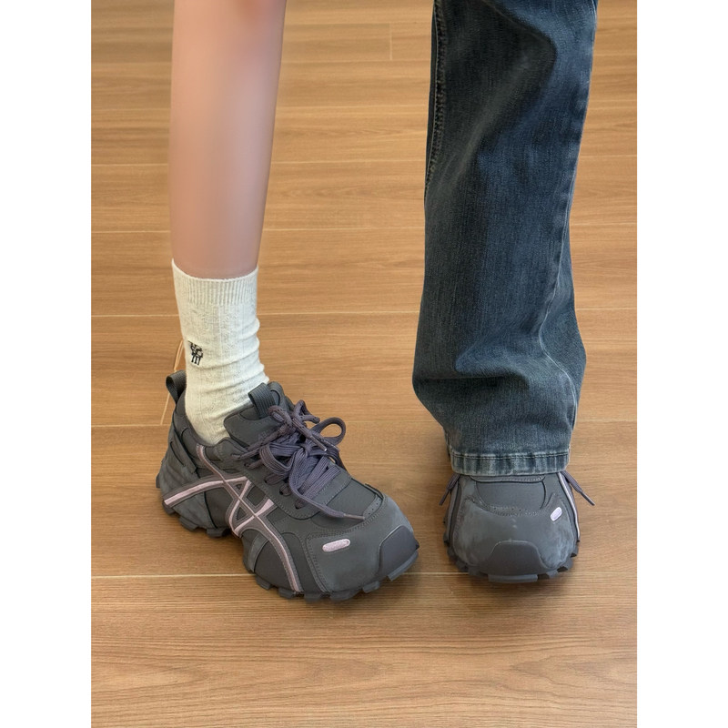 小众复古老爹鞋女2025新款秋冬小个子增高厚底时尚百搭休闲运动鞋,淘宝优惠券,粉丝福利购,淘宝优惠卷