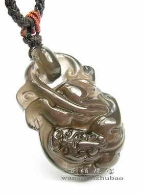 黑曜石貔貅水晶民族风礼品吊坠