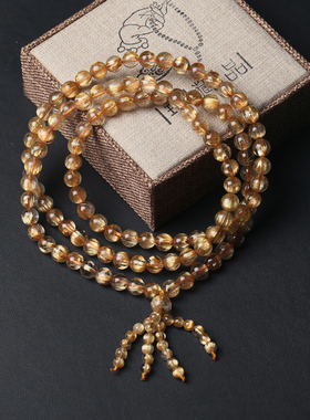 情人节天然钛晶金发晶金发晶手链