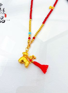 不掉色【金店同款】原创古法沙金