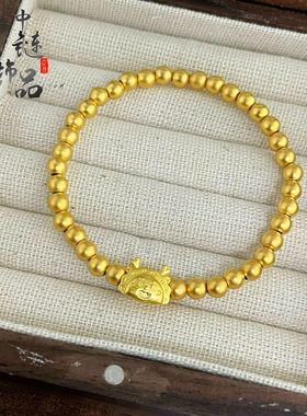 周古法生大福金店同款高保色沙金