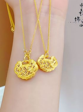 久不掉色金店同款沙金镂空喜上