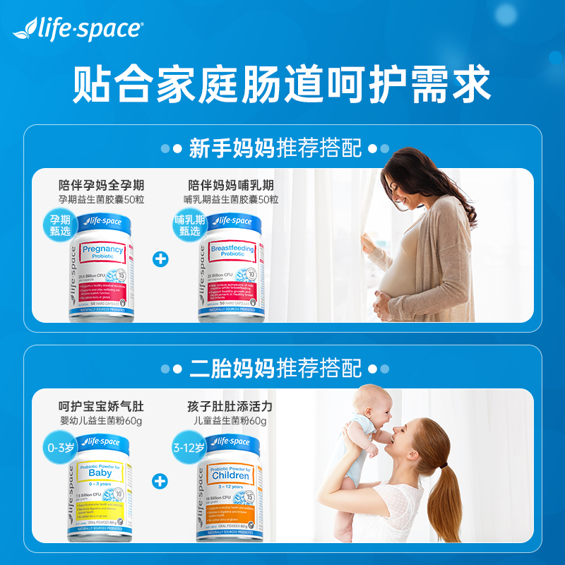 【全家营养】life space成人广谱B420老人孕期儿童益生菌任选款 - 图3