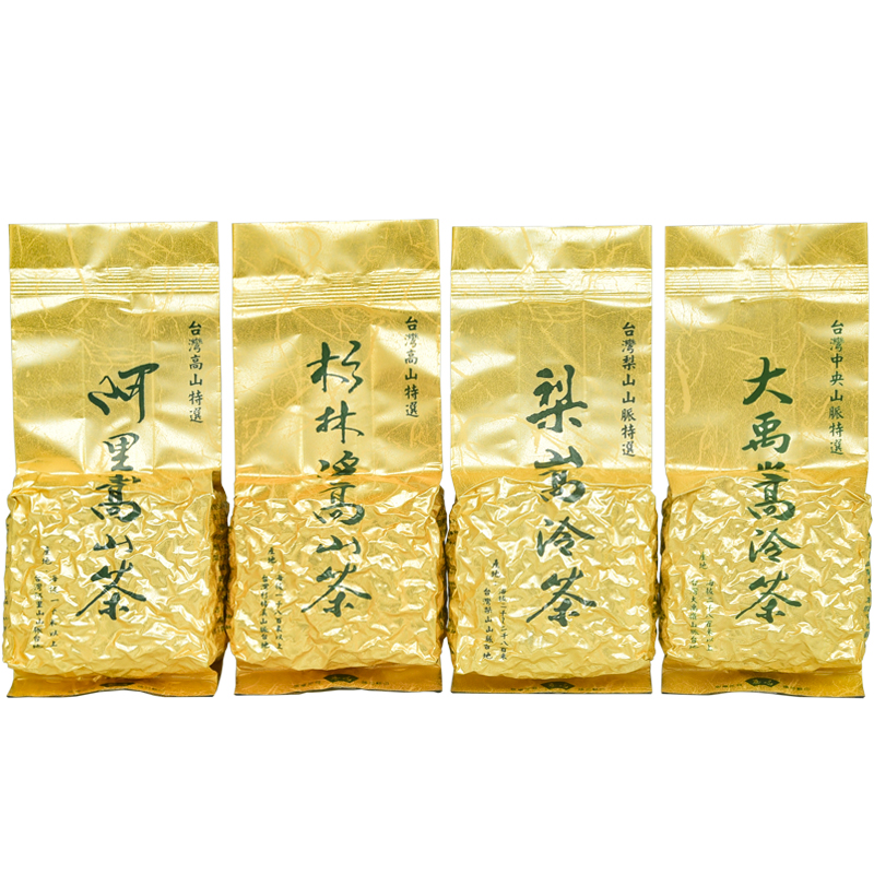 台湾进口高山茶阿里山 杉林溪 梨山乌龙茶大禹岭高冷茶合套装300g