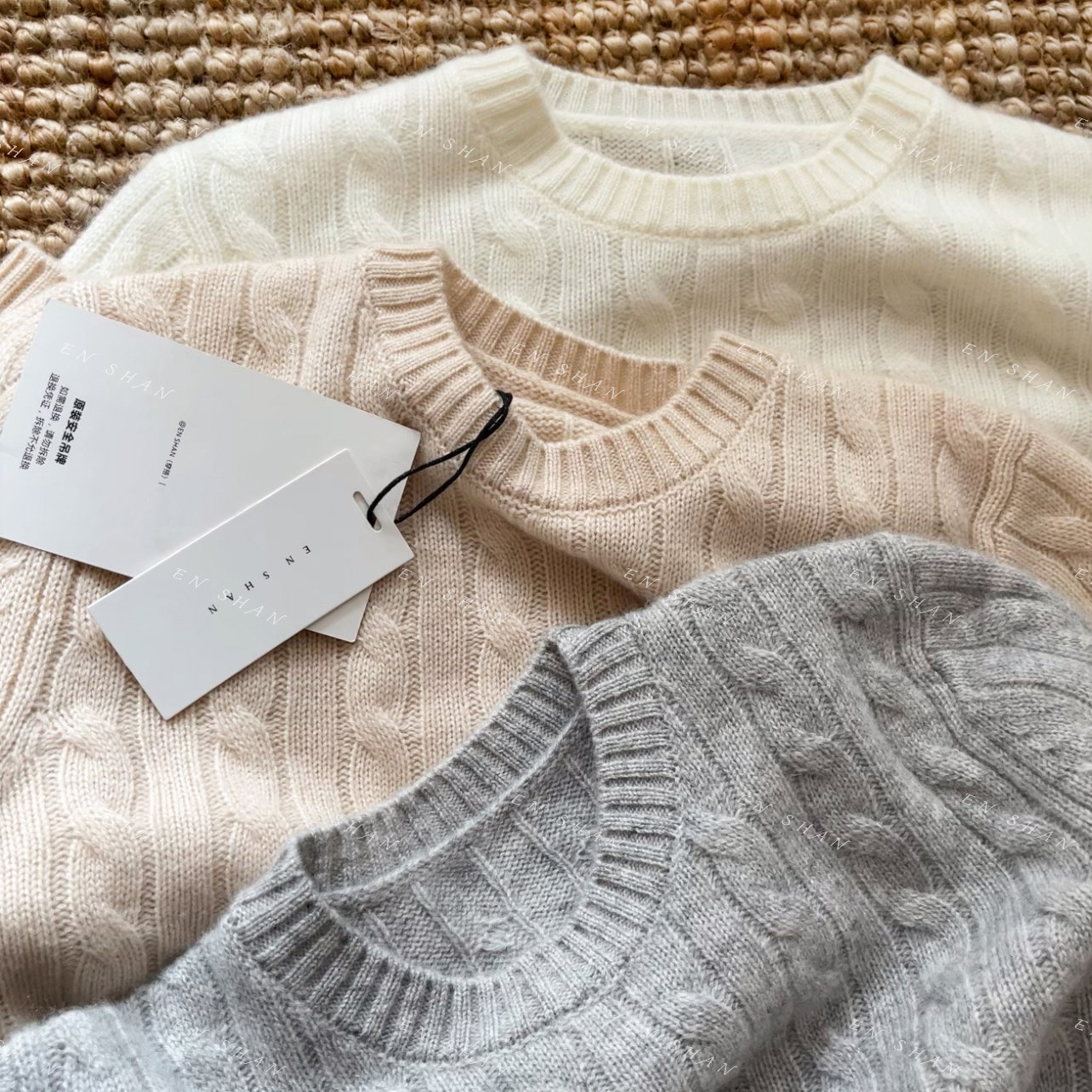 100%纯山羊绒衫绞花老钱风女士秋冬季新款圆领羊毛线衣针织打底衫,淘宝优惠券,粉丝福利购,淘宝优惠卷