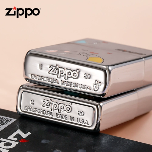 Играя более легкое Zippo Официальное официальное флагманское подлинное магазин мужской зеркальный наполнитель наполнителя, чем сердце