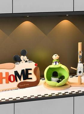 新款胖虎玄关钥匙收纳摆件置物架