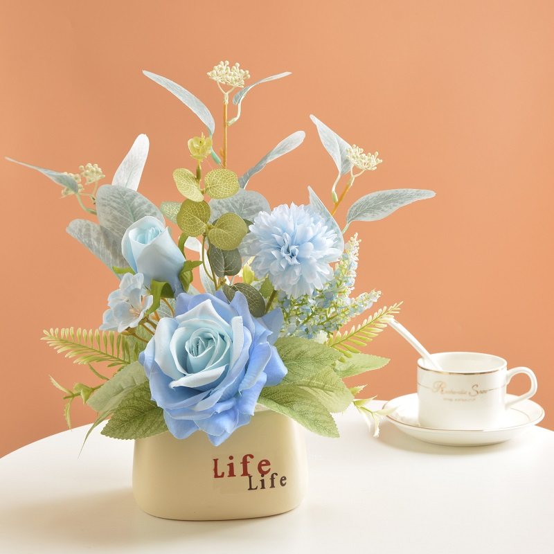 仿真花艺摆件干花花束家居餐桌花摆花玄关客厅插花装饰品花小摆设,淘宝优惠券,粉丝福利购,淘宝优惠卷