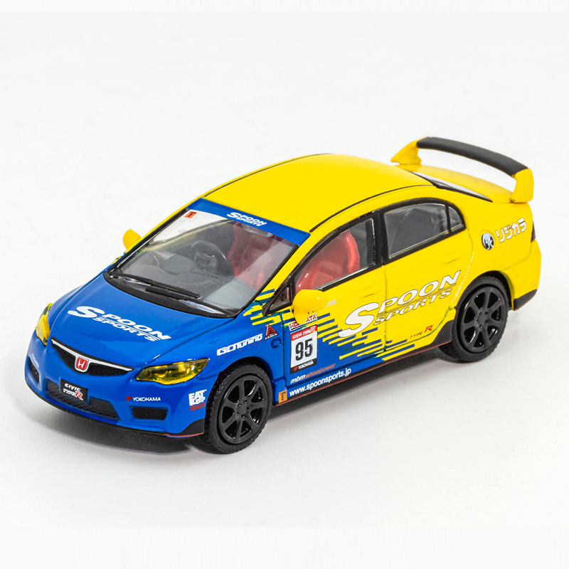 shadow/DCT合金车1:64本田思域Type-R FD2 Spoon95号合金汽车模型 - 图1